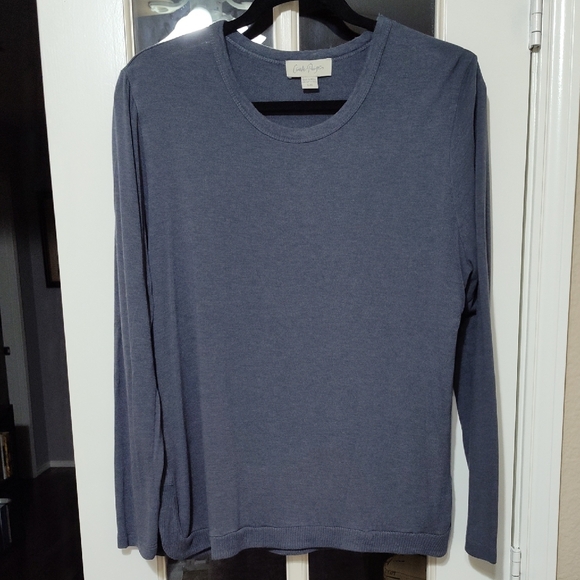 Charlie Paige Sweaters - ⚡2/$10 Charlie Paige Blue-Gray Long Sleeve Crew Neck Sweater, Size Large